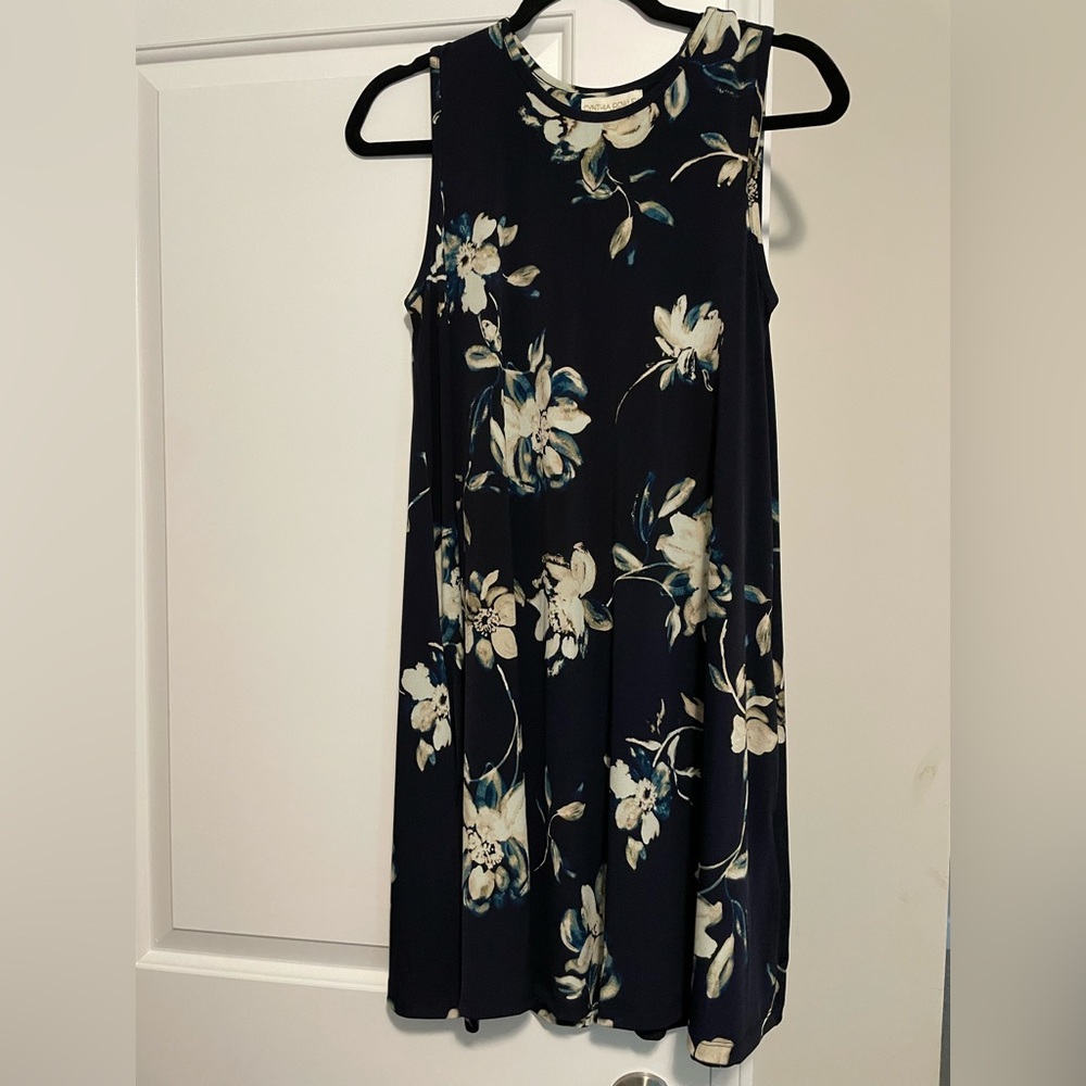 Women’s summer sundress Cynthia Rowley size S navy floral